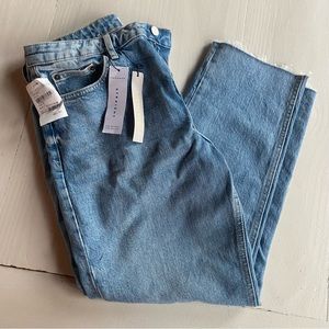 NWT Topshop high waisted straight leg jeans